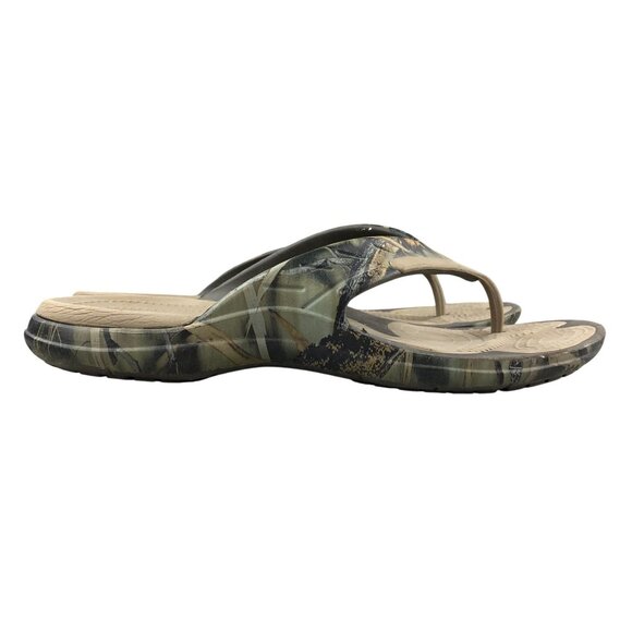 Crocs Unisex Size 9M 11W Modi Sport Realtree Camo Tan Brown Slip On Sandals - Picture 1 of 13